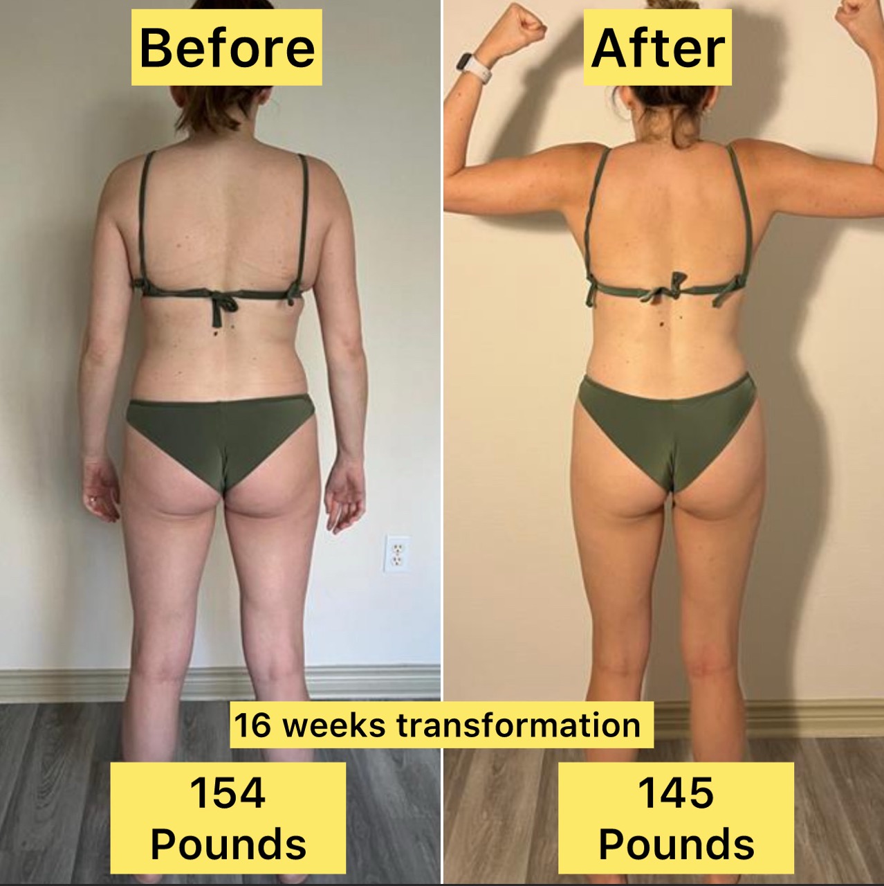 Home program glute results